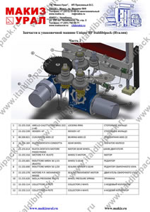Запчасти к упаковочной машине Unique BF Italdibipack (Италия)